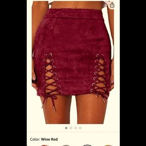 Suede skirt! ❤️